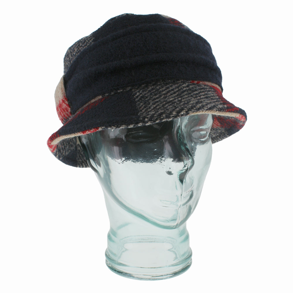 Belfry Caterina - Belfry Italia Unisex Hat Cap Carina Navy Plaid OSFM Hats in the Belfry