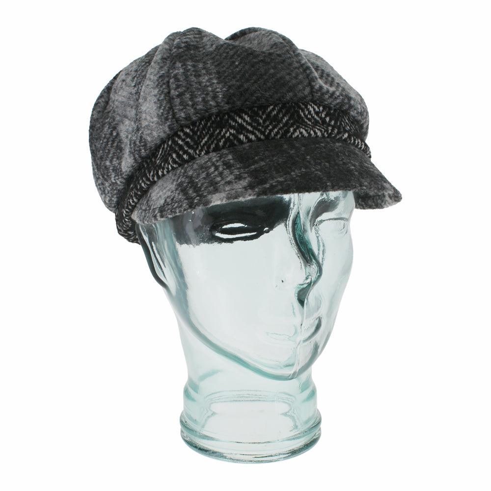 Belfry Maura - Belfry Italia Unisex Hat Cap Carina Grey Plaid OSFM Hats in the Belfry