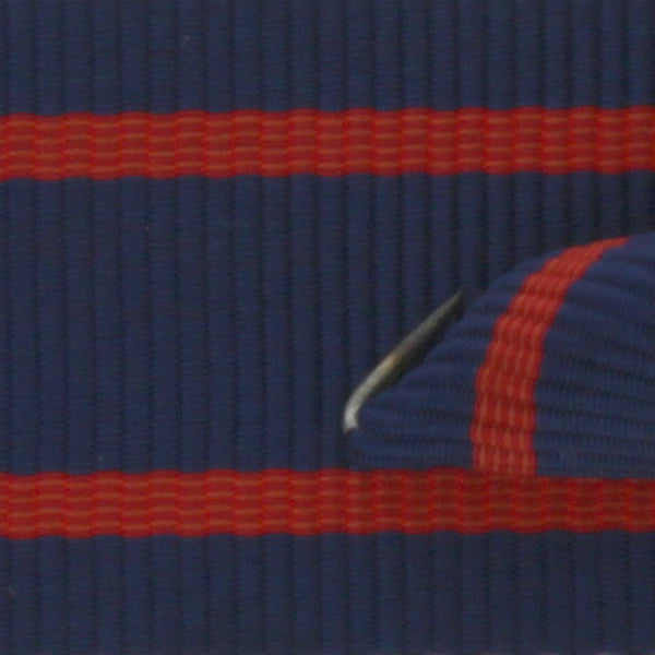 Striped Grosgrain Hat Bands Unisex Hat Cap Hats In The Belfry Shop Navy/Red - 7/8